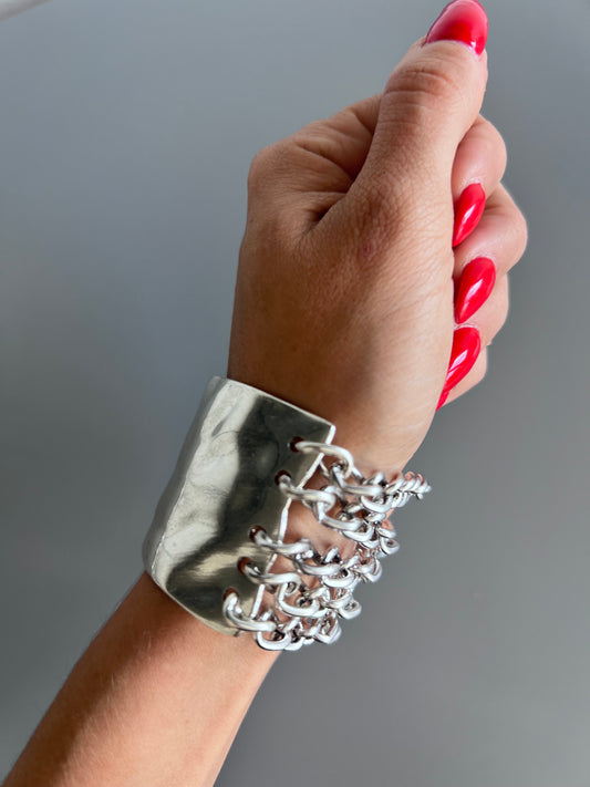 Rafa Chain Cuff Silver