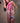 Pink Sardine Print Dress Small/Medium