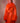 Neon Orange Faux Fur Neck Coat in Small/Medium